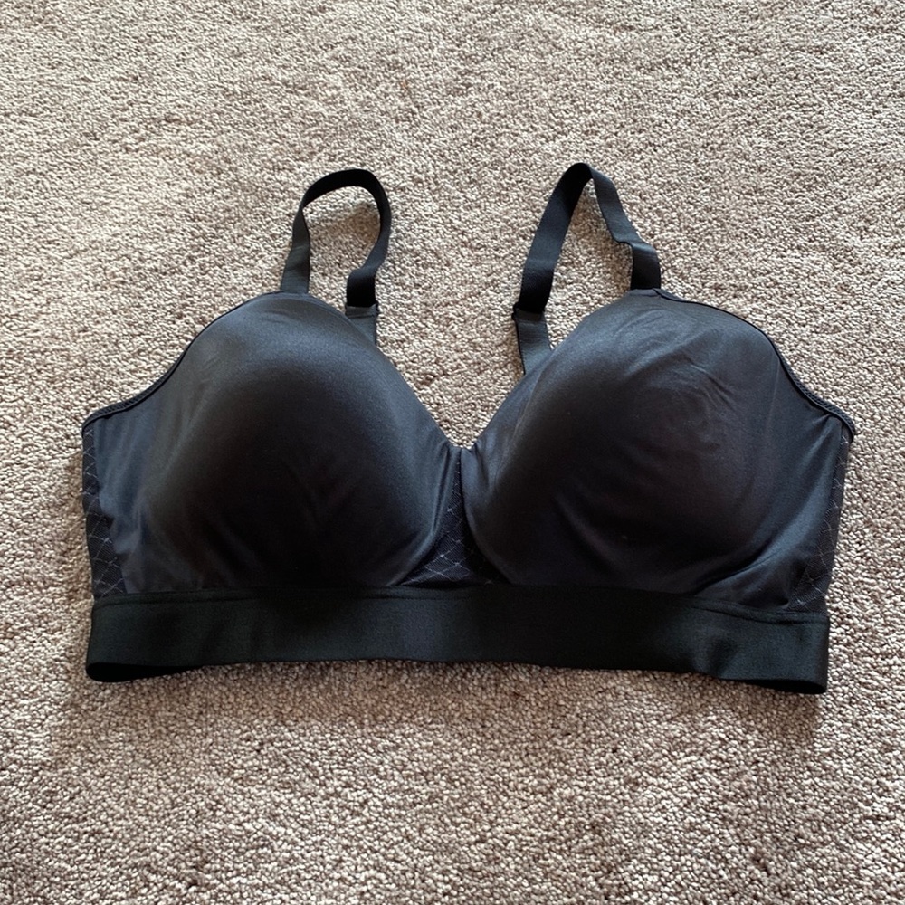 Bali Black Underwire Comfort Support Full Coverage Bra SIZE 42D